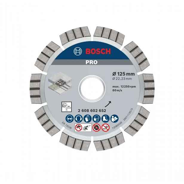 Bosch - Diamantový řezný kotouč na beton 125x22,23 mm 2608602652
