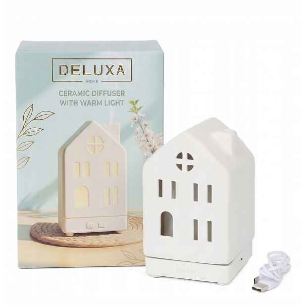 Difuzér vůně Deluxa 150 Ml Zvlhčovač vzduchu Keramický Led domeček Usb