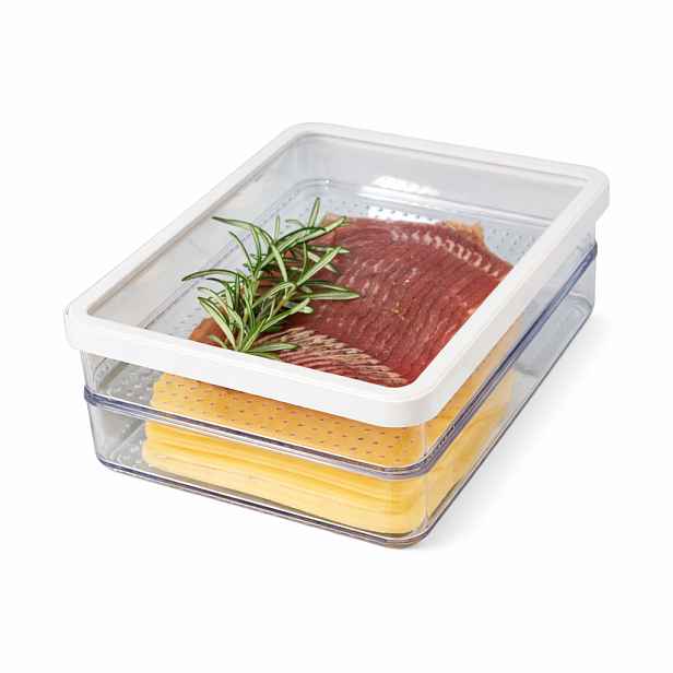 Dóza na uzeniny a sýry, dvou-patrová, Rotho Loft HAM 2x0,85l