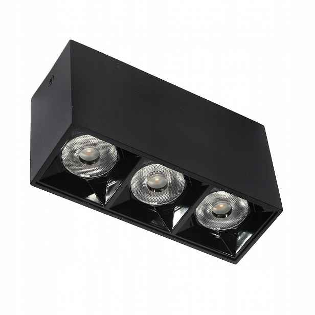 Lineární nástěnná lampa 9W 4000K černá JDL-6T