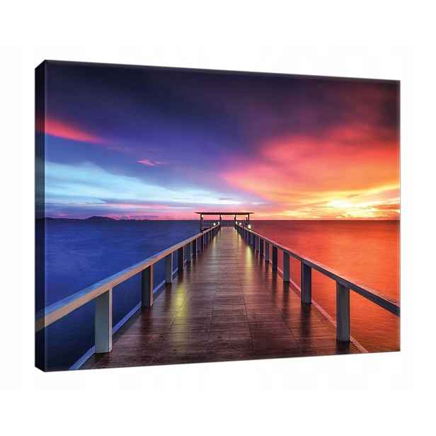 Obraz Na Plátně Obraz Na Plátně 100x75 Voda Jezero Molo Krajina