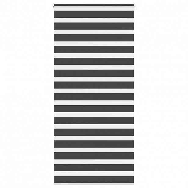 vidaXL Zebra roleta černá 95x230 cm šířka látky 90,9 cm polyester