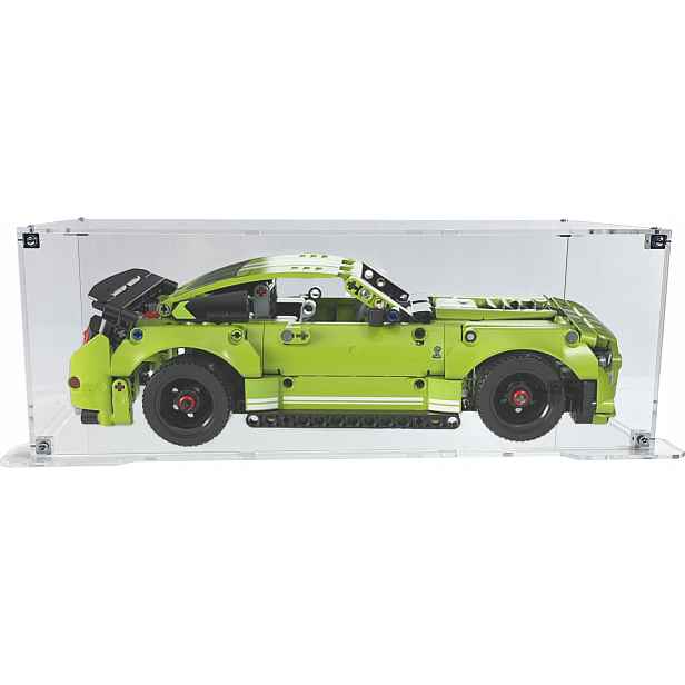 Vitrína s podstavcem Drewlandia pro sadu Lego 42138 Ford Mustang Shelby