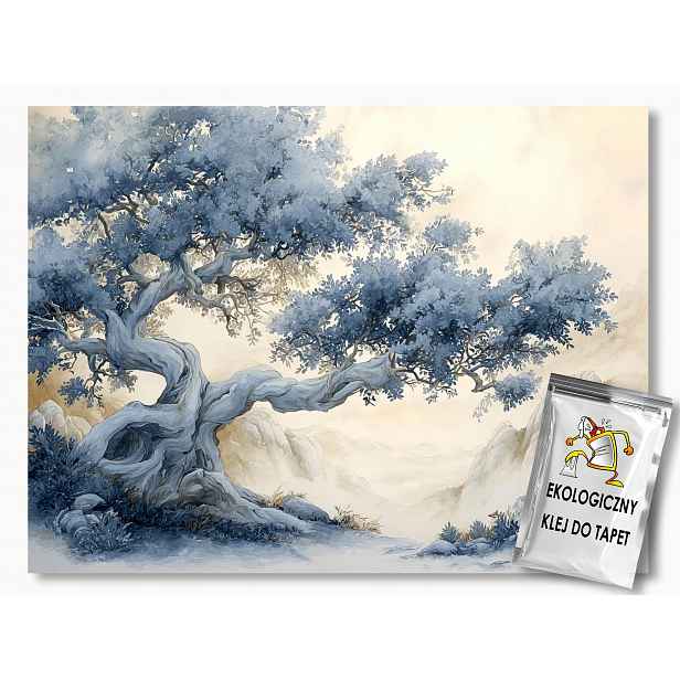 Vliesová fototapeta Asie Japandi Orient Ink Wash Strom 416x254 130g