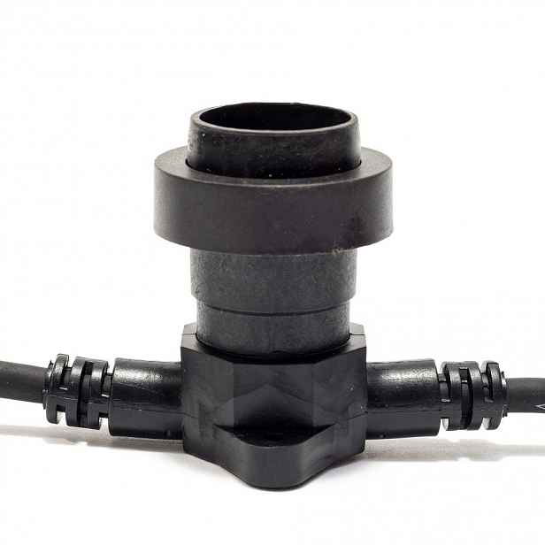 Easy Fix objímka pro žárovky s paticí E27, 0,3 m, 1 objímka, IP67, černá barva
