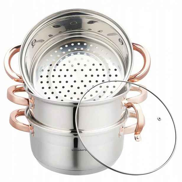 Hrnec Na Páru Klausberg 4 Díly 20 cm KB-7729 Rose Gold