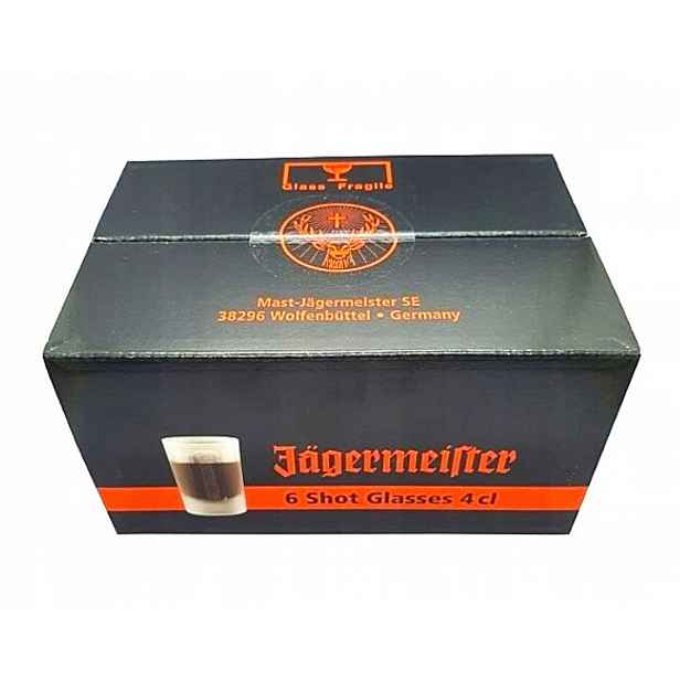 Jagermeister Bílé Zamrzlé Skleničky Sada 6 Kusů Lovecký Lovec Akce