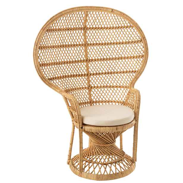 Přírodní ratanové designové křeslo Peacock - 101*58*134 cm J-Line by Jolipa