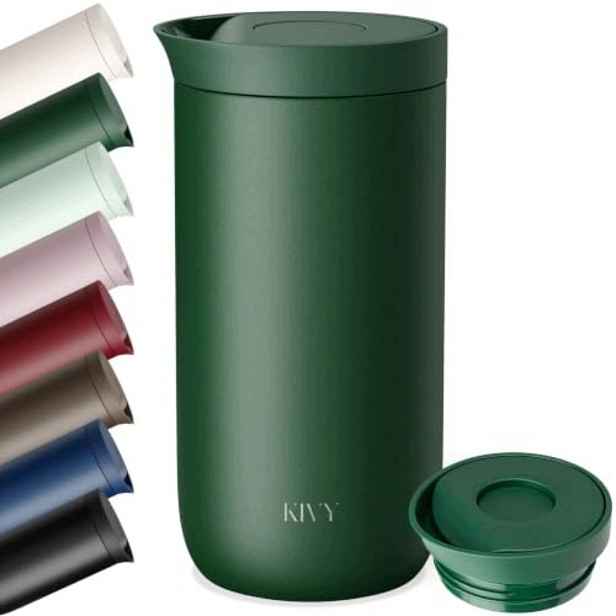 Termohrnek 500 ML Vzduchotěsný Ocelový Káva Čaj 6H Zelený