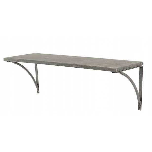Závěsná Police Styl Loft kovová 60x20 cm