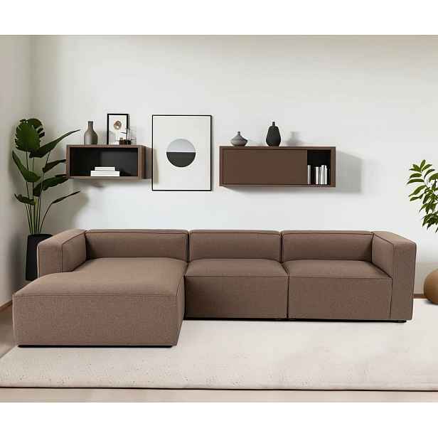 Rohová sedací souprava Mora XL (ChlLeft-O1-1R) - Brown