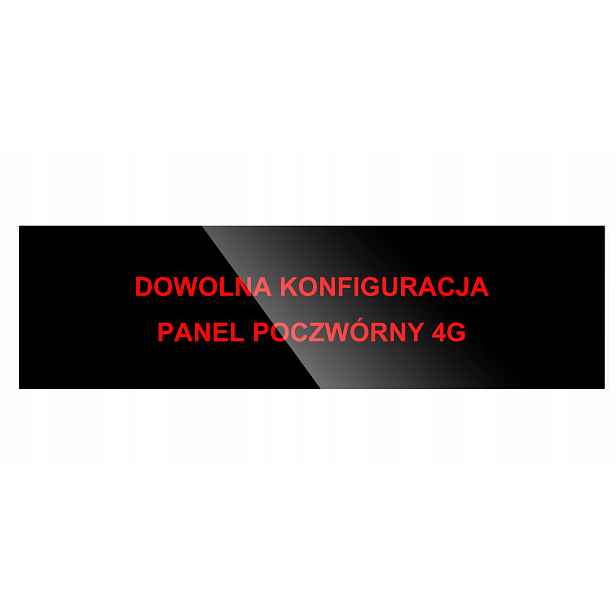 Skleněný Panel Čtyřnásobný Černý, Libovolná Konfigurace Na Zakázku