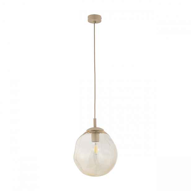 Závěsná stropní lampa Lava Béžová E27 Regulace výšky Tk Lighting