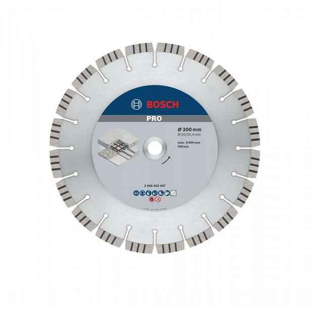 Bosch - Diamantový řezný kotouč na beton 300x20/25,4 mm 2608602657