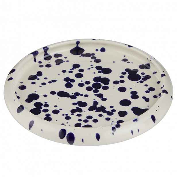 Butlers BOOGY SPLASH Talíř 12 cm - tm. modrá