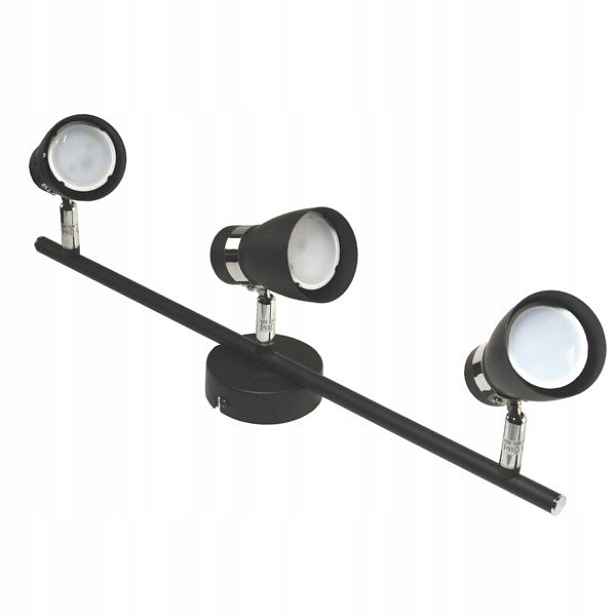 Lampa spotlight Dez 3xGU10 černá