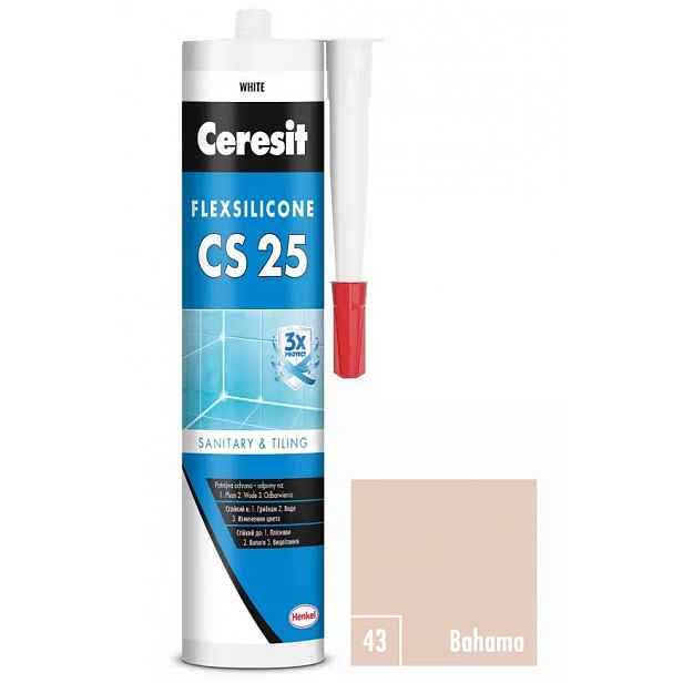 Silikon sanitární Ceresit CS25 43 bahama 280 ml