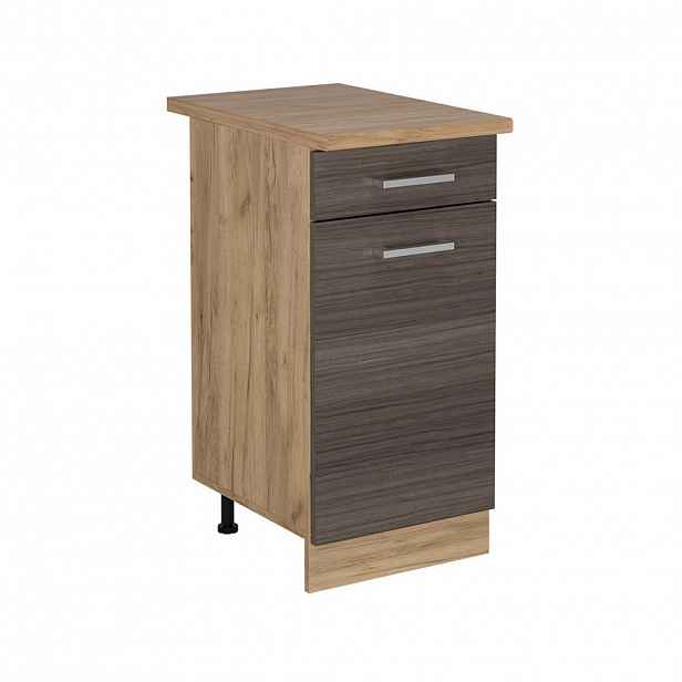 Vicco SPODNÍ SKŘÍŇKA KUCHYŇSKÉ LINKY R-Line Ušlechtilá šedá 40 cm , PD Dub