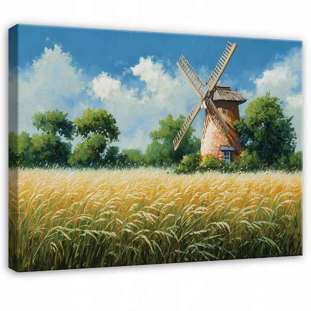 Wallarena PLÁTNO Luční květiny béžová 100x70 cm