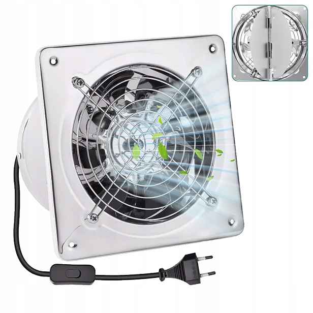 150 mm průmyslový axiální nástěnný odtahový ventilátor
