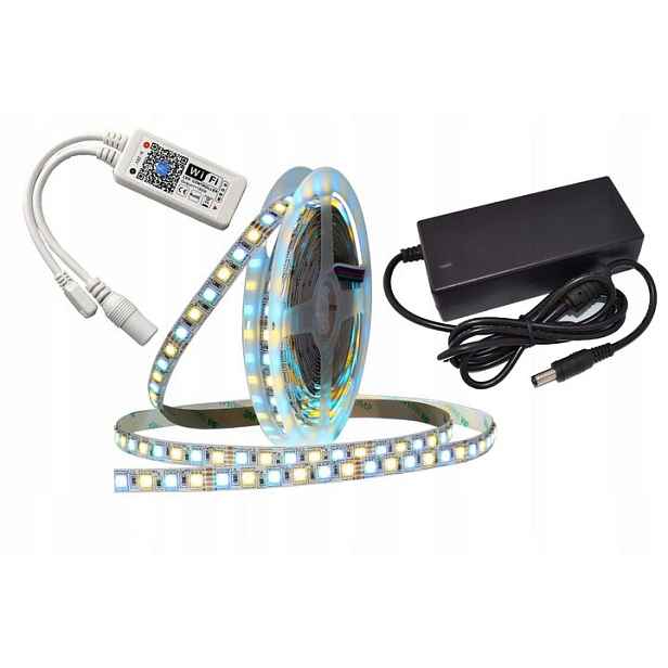 Set Led pásek Rgbw 5 m WiFi Ios Android