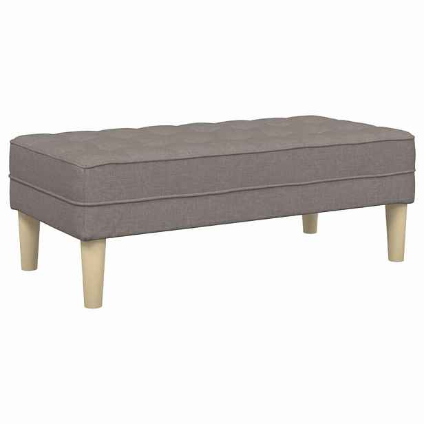 vidaXL lavice Taupe 113 x 57 x 39 cm textil
