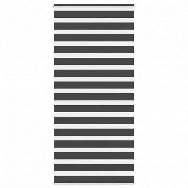 vidaXL Zebra roleta černá 115x230 cm šířka látky 110,9 cm polyester