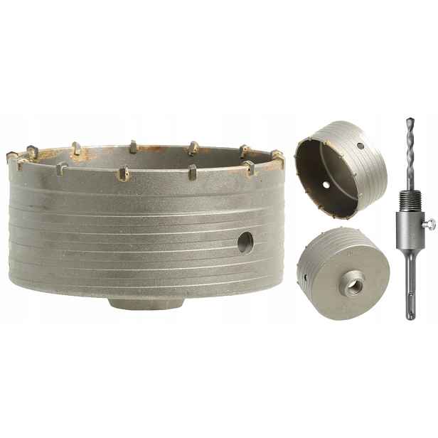 Korunkový Vrták Na Betonu 130 mm Adaptér SDS-plus 110 mm Fréza Korunka Vidiová