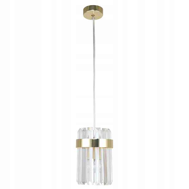 Light Prestige Závěsná lampa Vetro 1xE14 Moderní skleněná zlatá