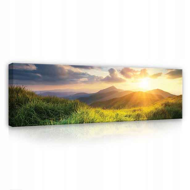 Obraz 145x45 Horská krajina úsvit/soumrak zlatá hodina příroda klid