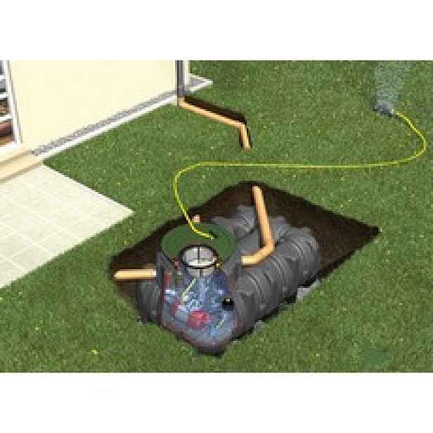 Sestava nádrže na dešťovou vodu Graf Platin Garten Komfort, 3000 l