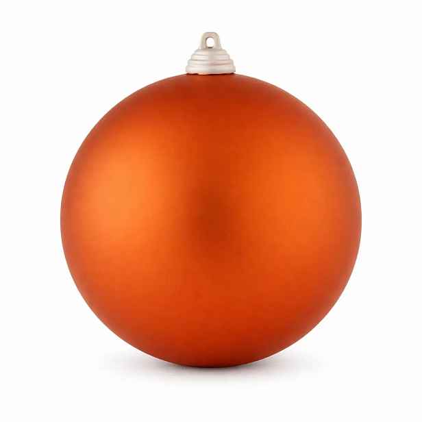 Velká vánoční koule 20 cm, měděná, matná