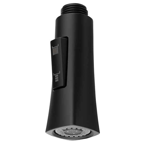 Sapho Výsuvná sprcha dřezové baterie 1/2", 2 režimy, černá mat