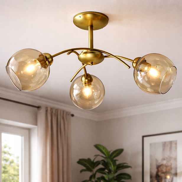Euro-Lamp Stropní Svítidlo Elegant 3 Zlatá Medová Výrobce