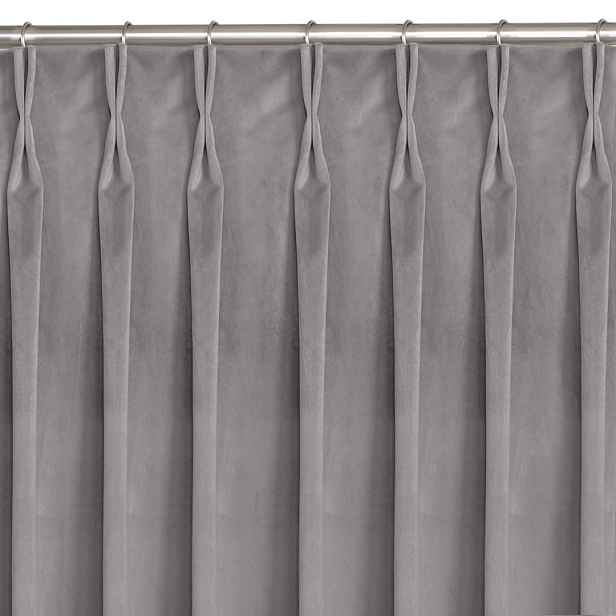 Filumi Závěs Homede Vila s řasící páskou Flex 9,5 cm a dvojitým záhybem šedý, velikost 135x245