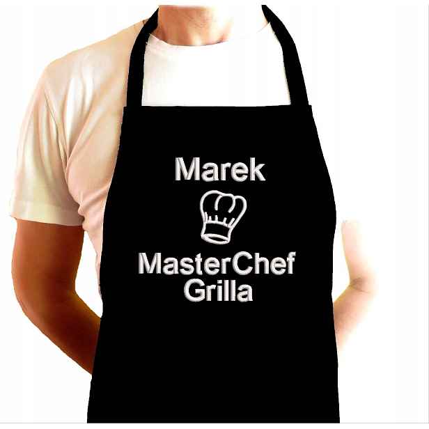 Kuchyňská Grilovací Zástěra Masterchef S Názvem Na Grilování A Nápisem S Výšivkou