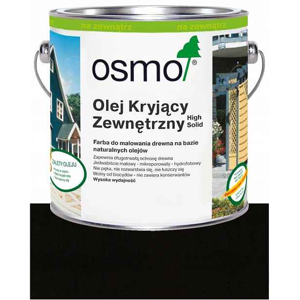 Osmo Vnější krycí olej na fasády oken nábytku 2703 Tmavě Šedý 0,75 l