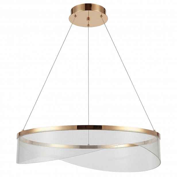 Závěsné Stropní Svítidlo Zlatá Led Stropní Svítidlo Glamour Ring 60 cm Minimalistický