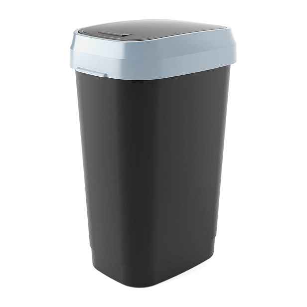 KIS Odpadkový koš Dual Swing Bin L černý, 50 L