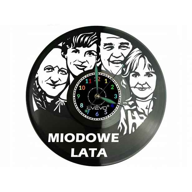 Medové roky Seriál Vinylová deska Nástěnné hodiny Dárek Památka Na narozeniny