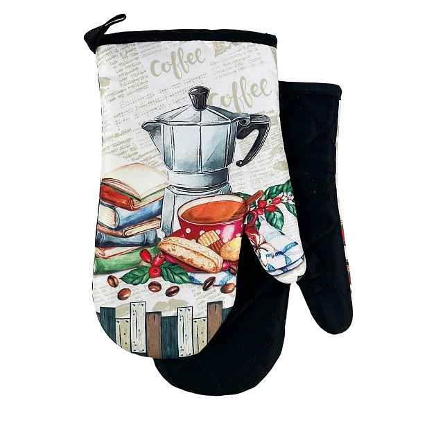 PROHOME - Chňapka s magnetem Coffee II 2ks černá
