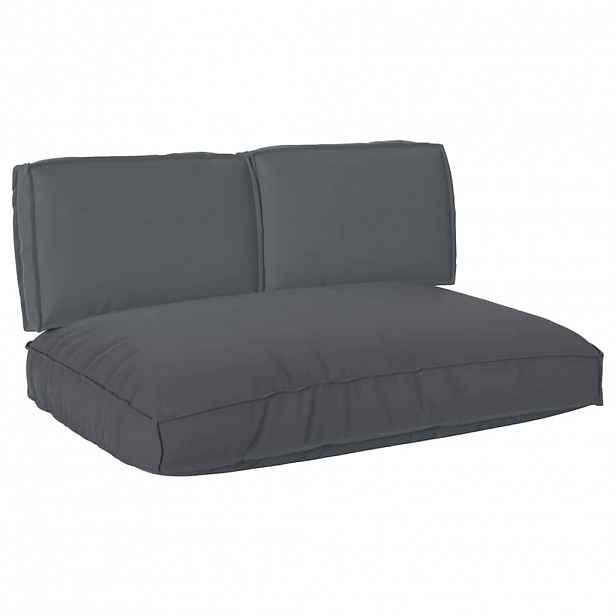 vidaXL Sada polštářů Oxford látka Antracit 120 x 80 x 52 cm