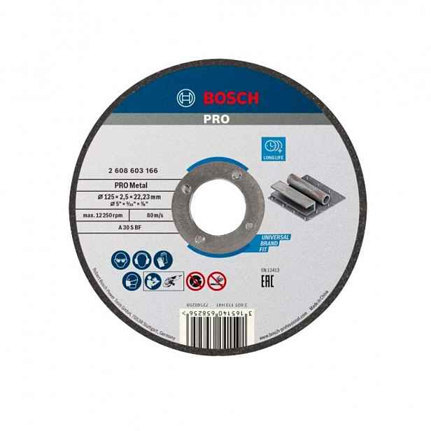 Bosch - Řezný kotouč na kov 125x22,23 mm 2608603166