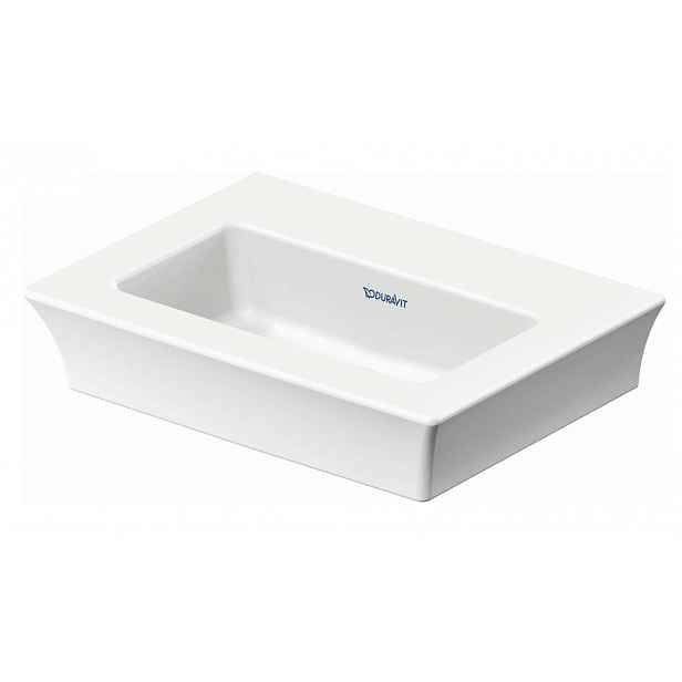 Duravit White Tulip - Umývátko 45x33 cm, bez otvoru pro baterii, bílá 0737450070