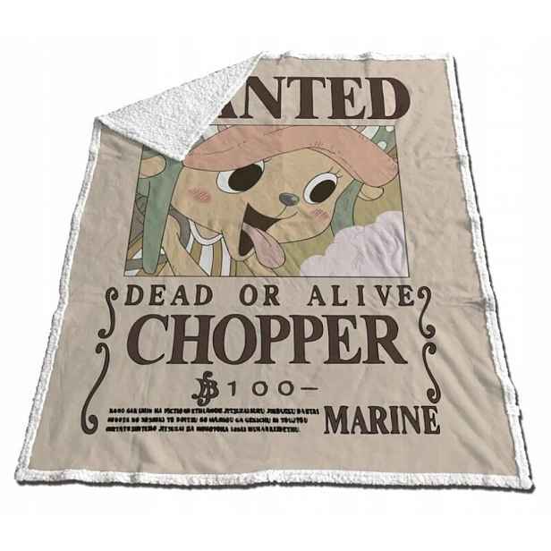 One Piece Deka Sherpa 130x170cm Chopper "Dead or Alive"
