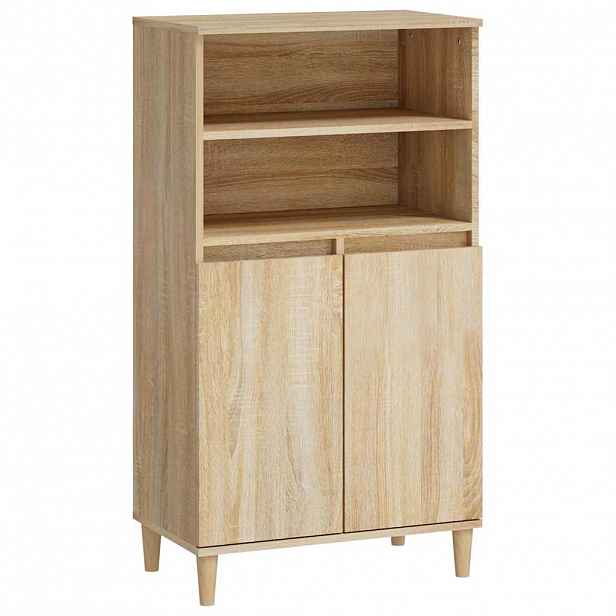 vidaXL Skříň highboard dub sonoma 60 x 36 x 110 cm kompozitní dřevo