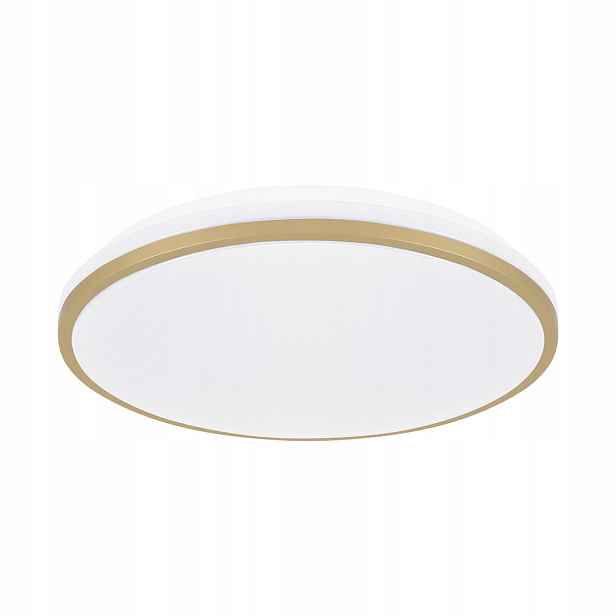 Moderní Led stropní svítidlo 24W bílo-zlatý Ø38 cm Linus Struhm