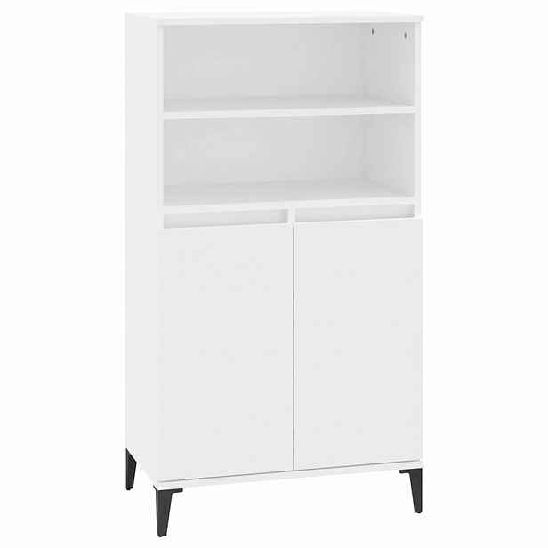 vidaXL Skříň highboard bílá 60 x 36 x 110 cm kompozitní dřevo