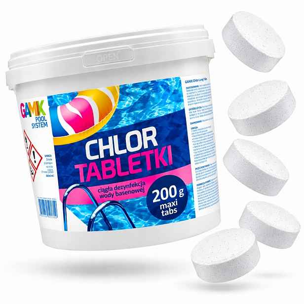 Chlor Bazénový 5 Kg Tablety 25X200 G Pomalu Rozpustné Multi Long Tabs