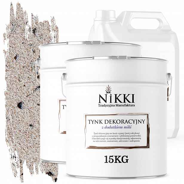 Dekorativní Omítka Vnější/vnitřní 2x15KG Béžová Světle Černá Mika D812+GRUNT